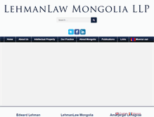 Tablet Screenshot of lehmanlaw.mn