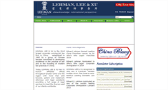 Desktop Screenshot of lehmanlaw.com